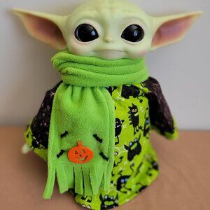 Halloween Monsters 2pc. Outfit & Scarf set for 11" Mattel Child Grogu Yoda dolls